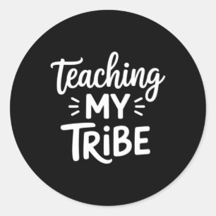 Teaching My Tribe 1 Artwork Classic Round Sticker