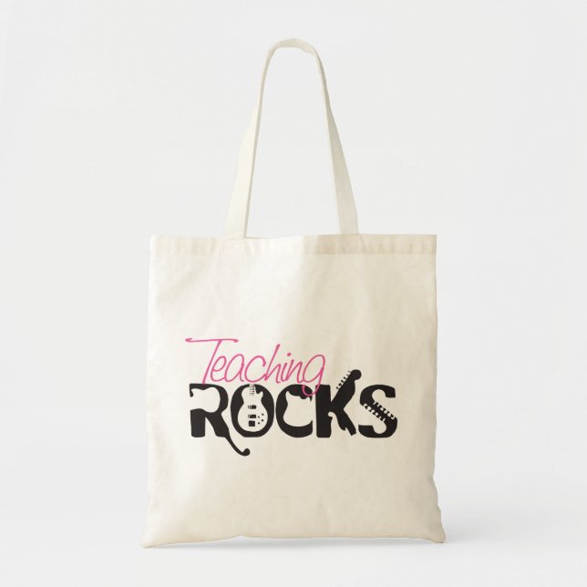 Teaching Rocks Tote Bag (Front)