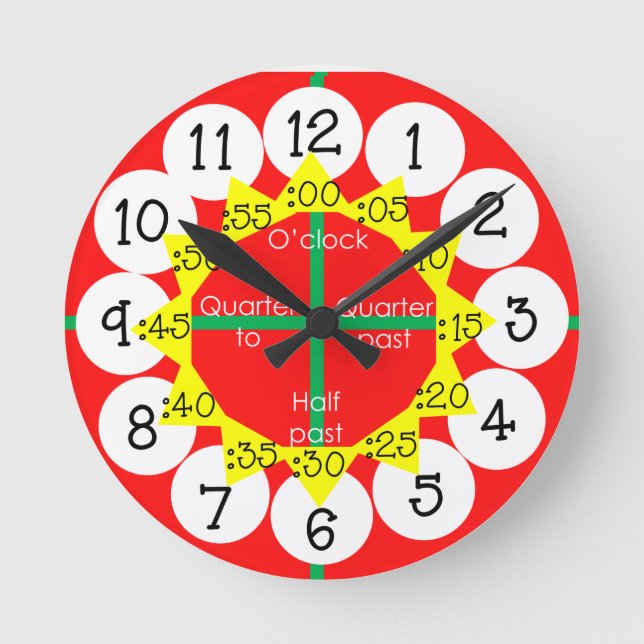Teaching  round clock (Front)