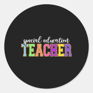 Teaching Special Education Teacher Back School Wor Classic Round Sticker