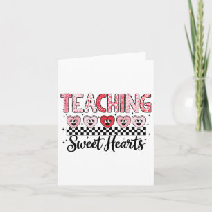 Teaching Sweethearts Cute Love Heart Teacher Valen Card