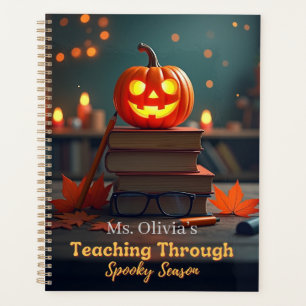 Teaching Through Spooky Season Personalized Planner