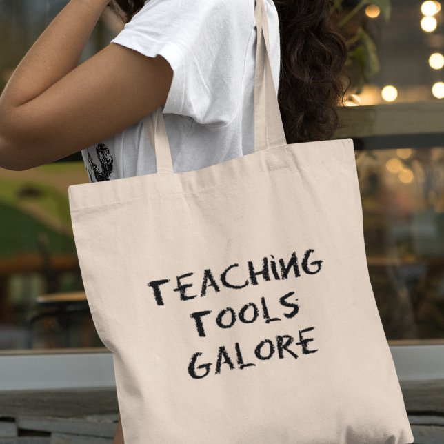 Teaching Tools Galore for Teachers Educators Gift Tote Bag (Shop now and carry your teaching tools with flair!)
