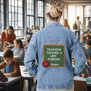 TEACHING TOUCHES A LIFE FOREVER DENIM JACKET