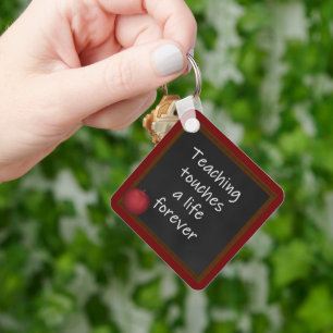 Teaching Touches A Life Forever Personalized Keychain