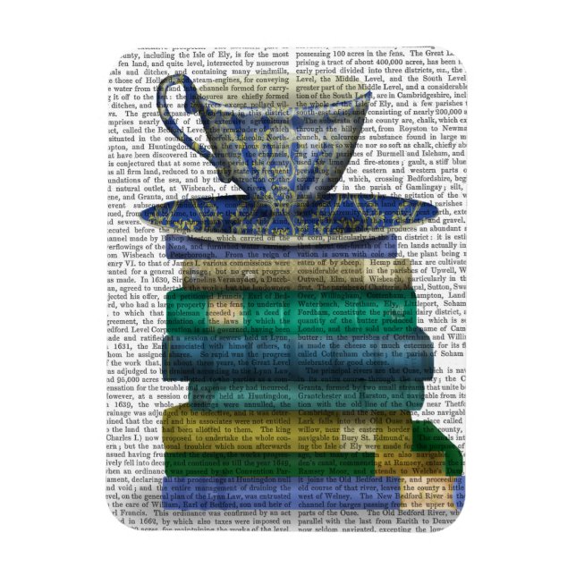 Teacup and Books Magnet (Vertical)