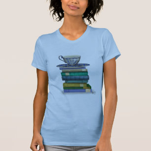 Teacup and Books T-Shirt