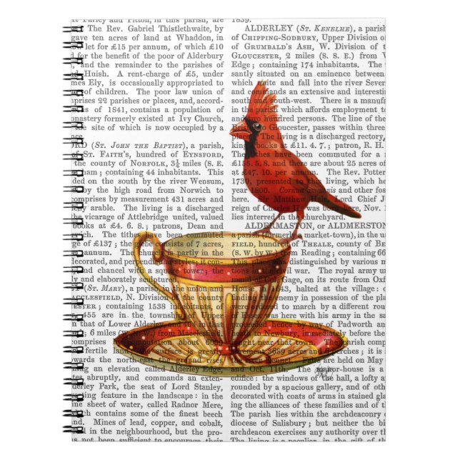Teacup And Red Cardinal Notebook (Front)