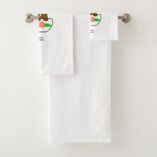 Teacup Chihuahua Bathroom Towel Set