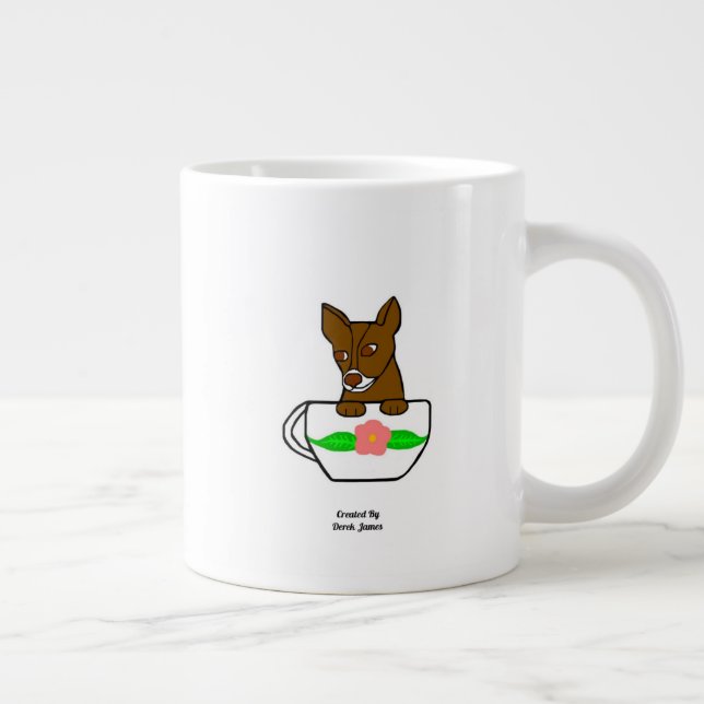 Teacup Chihuahua Jumbo Mug (Right)