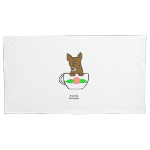 Teacup Chihuahua King Size Pillowcase