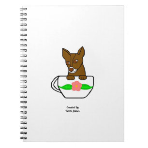 Teacup Chihuahua Spiral Photo Notebook