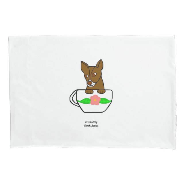 Teacup Chihuahua Standard Pillowcase (Front)