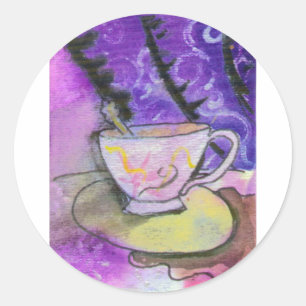 Teacup Classic Round Sticker