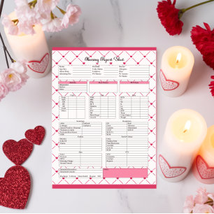 Teacup Cuties _ Nursing Report Sheet Notepad