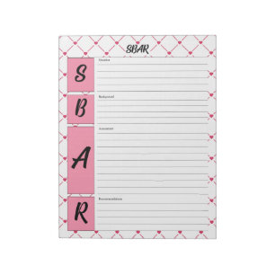 Teacup Cuties _ Nursing SBAR Sheet Notepad