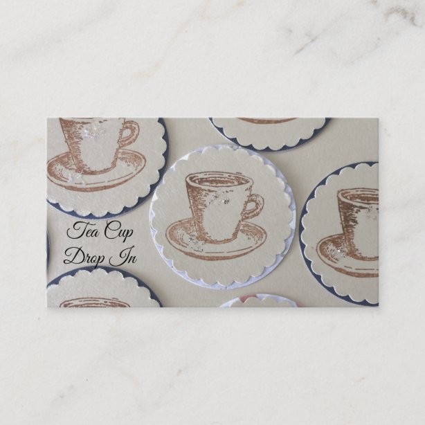 Tea Cup Business Cards & Profile Cards Zazzle CA
