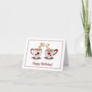 Teacup Happy Birthday greeting card