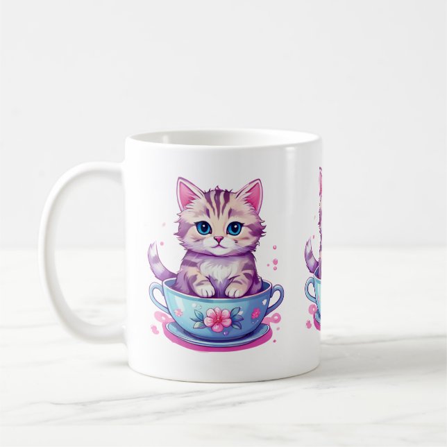 TEACUP KITTEN MUG (Left)