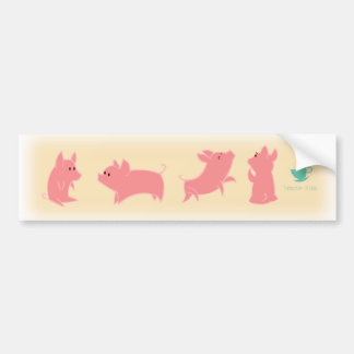 Teacup Piggies Bumper Sticker