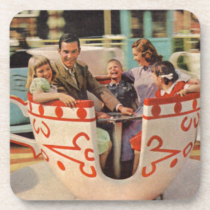 teacup ride at the amusement park coaster