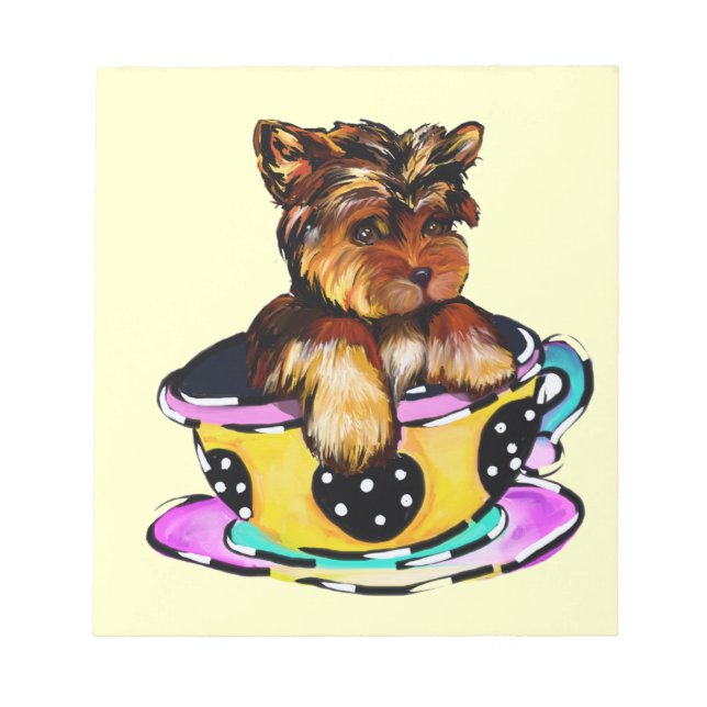 TEACUP YORKIE POO NOTEPAD (Front)