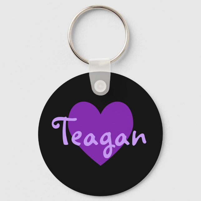 Teagan in Purple Keychain (Front)