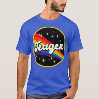 Teagen Rainbow In Space Vintage Style T-Shirt