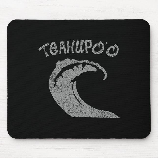 Teahupoo Surf Vintage Surfing  Mouse Pad (Front)