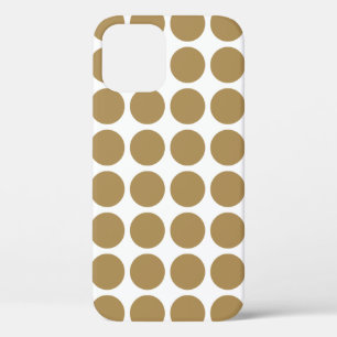 Teak Neutral Dots iPhone 12 Case