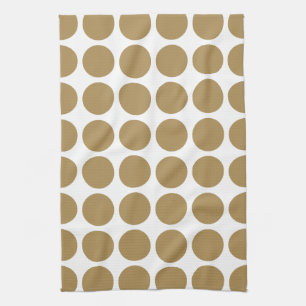 Teak Neutral Dots Kitchen Towel