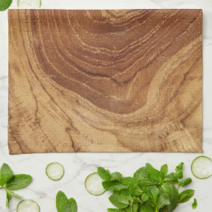 Teak Rustic Wood Grain Nature Wooden Photo Kitchen Towel