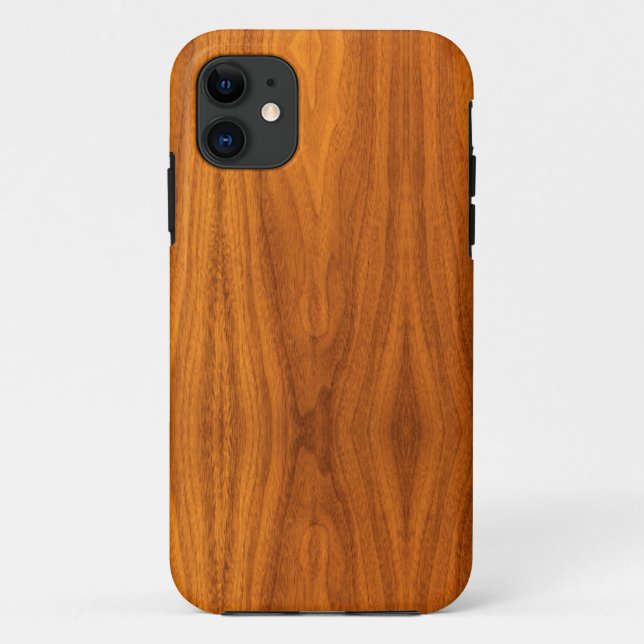 Teak Veneer Wood Grain Style Case-Mate iPhone Case (Back)
