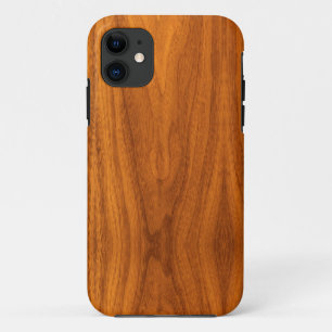 Teak Veneer Wood Grain Style iPhone 11 Case
