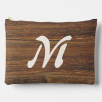 Teak Wood Grain with Monogram