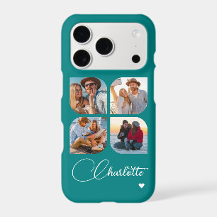 Teal 4 Photo Personalized Name