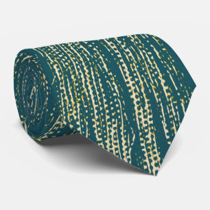 Teal Abstract Pattern Tie