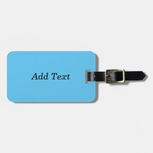 Teal Add Text Custom Template Luggage Tag