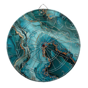 Teal Agate Dartboard
