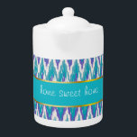 Teal and Amethyst iKat ZigZag pattern<br><div class="desc">Purple and Teal Tribal iKat ZigZag We are celebrating the New 2013 colour trends in this fun purple and teal tribal zigzag pattern - using colours from the new COLOR PALETTE 2013 - We have left all of the images used in this design customizable - You can play with them...</div>