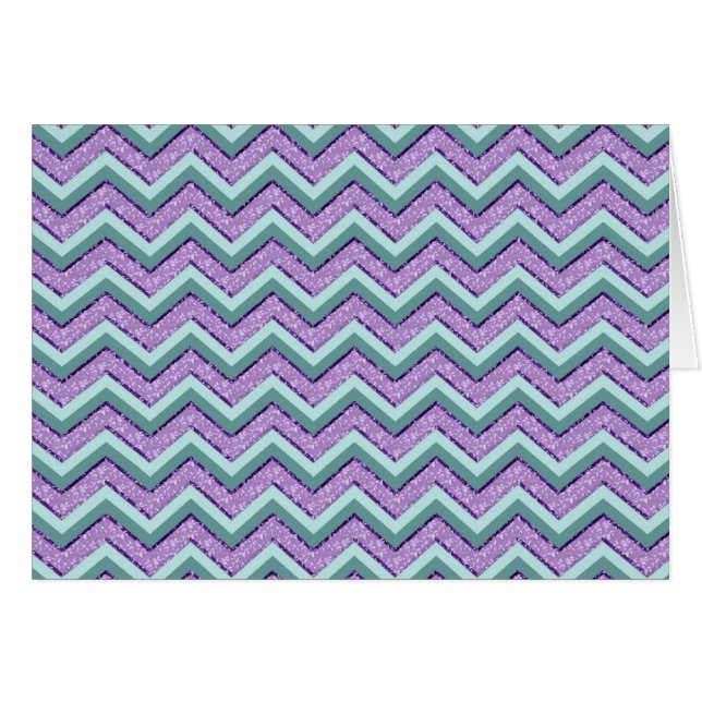 Teal and Amethyst ZigZag (Front Horizontal)