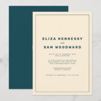 Teal and Beige Wes Anderson Inspired Wedding