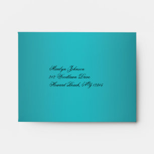 Teal and Black A2 Envelope for Reply Card