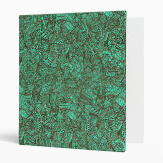 Teal and Black Binder