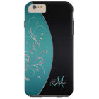 Teal and Black Personalized iPhone 6 Plus Case