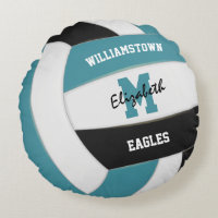 teal and black team colours girls boys volleyball