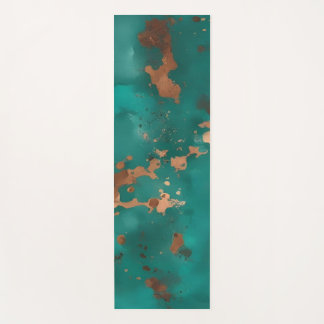 Teal and Bronze Yoga Mat