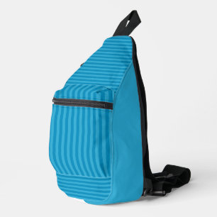 Teal and butterfly blue sling bag