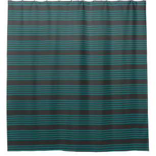 Teal and charcoal five stripe pattern