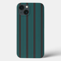 Teal and charcoal five stripe pattern